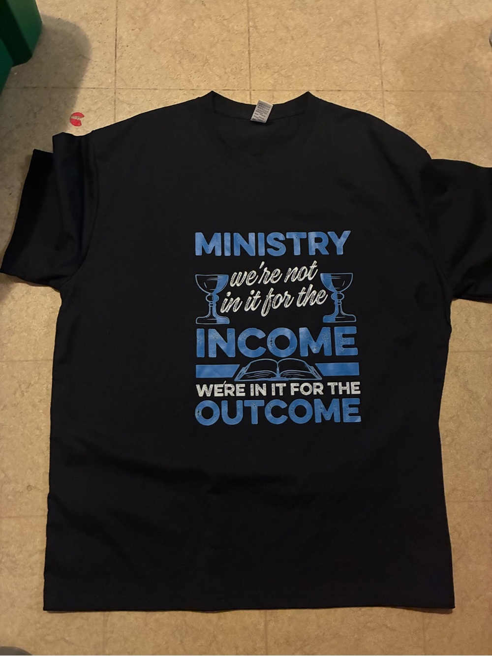 Ministry short sleeves black t-shirt size 2XL